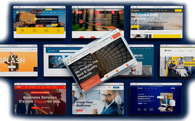 Beautiful website mockups